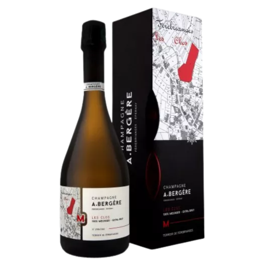 A. BERGERE champagne Les Clos Blanc De Noirs Extra-Brut 2016 vintage