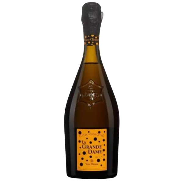 Bottle of VEUVE CLICQUOT La Grande Dame 2012 by Yayoi Kusama Champagne