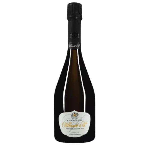 シャンパーニュ・ヴィルマール・グラン・セリエ・ドール2018年ボトル、正面、ラベルが見える