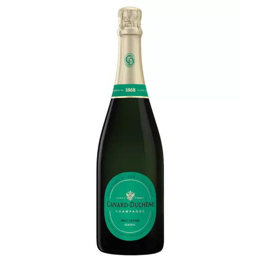 シャンパーニュ・カナール・デュシェーヌ・レオニー・アイコニック・ブリュット - アイコニック・コレクションのひとつ、淡いゴールド色、モンターニュ・ド・ランス。