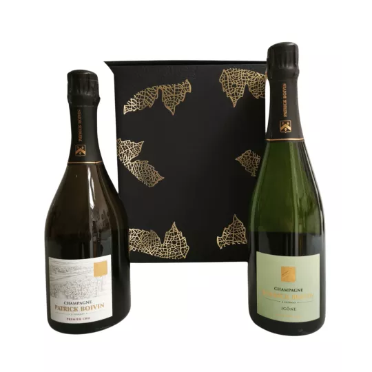 箱入りセット Champagne de vigneron Boivin 1 er Cru brut and vintage 2020