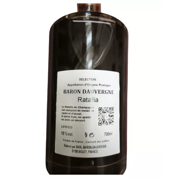 Ratafia Baron Dauvergne Pinot Noir d’Antan