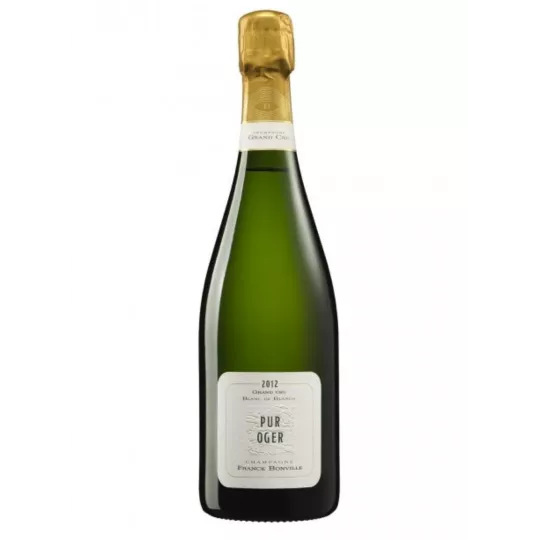 シャンパーニュ フランク・ボンヴィル ピュール・オジェ グラン・クリュ ブラン・ド・ブラン ボトル、前面図